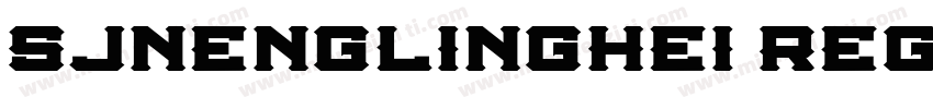 SJnenglinghei Regula字体转换